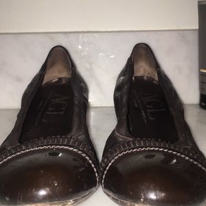 AGL brown ballet flats with small heel